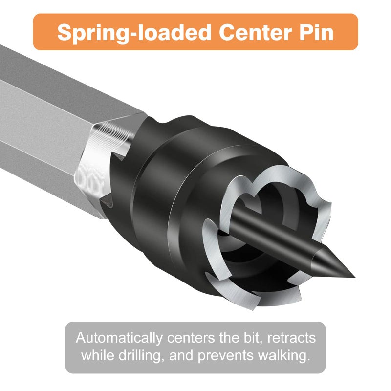 EEEKit 13PCS Rotary Spot Weld Cutter 3/8", HSS Spot Weld Removal Tool, Double Sided Spot-Weld Drill Bits for Automobiles, Drill Bit for Removing Spot-Weld - Image 3